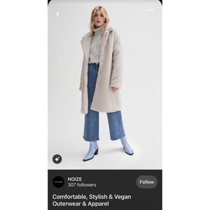 NOIZE Chiara Vegan Sherpa Coat